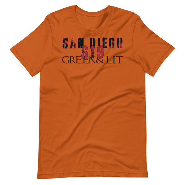 Short Sleeves San Diego Slogan Oversized Longline T-shirt